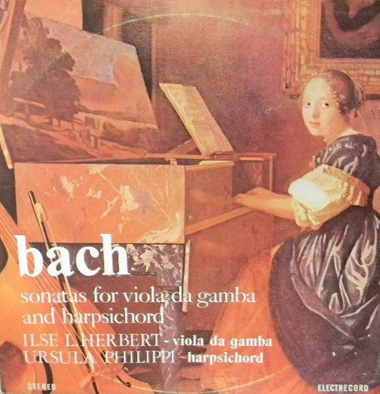 Bach* - Ilse L. Herbert / Ursula Philippi – Sonatas For Viola Da Gamba And Harpsichord  (1985)