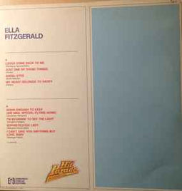 Ella Fitzgerald ‎– Ella Fitzgerald  (1982)