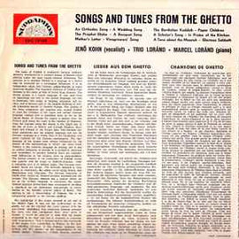 Jenö Kohn, Trio Loránd*, Marcel Loránd ‎– Songs And Tunes From The Ghetto  (1963)