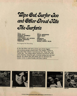 The Surfaris – Wipe Out, Surfer Joe And Other Great Hits  (1974)    LP