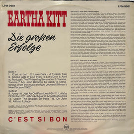 Eartha Kitt ‎– C'Est Si Bon - Die Großen Erfolge  (1963)     LP