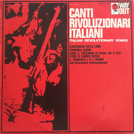 Various – Canti Rivoluzionari Italiani (Italian Revolutionary Songs)  (1972)