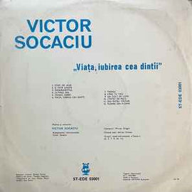 Victor Socaciu ‎– Viața, Iubirea Cea Dintîi  (1987)