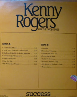 Kenny Rogers – For The Good Times-Greatest Hits  (1989)