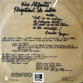 Nicu Alifantis ‎– Risipitorul De Iubire  (1990)