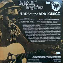 Lightnin' Hopkins ‎– "Live" At The Bird Lounge (Houston, Texas)