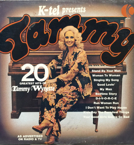 Tammy Wynette ‎– Tammy - 20 Greatest Hits  (1976)     LP