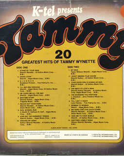Tammy Wynette ‎– Tammy - 20 Greatest Hits  (1976)     LP