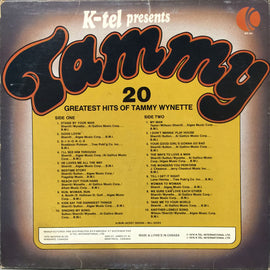 Tammy Wynette ‎– Tammy - 20 Greatest Hits  (1976)     LP