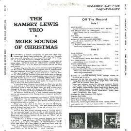 The Ramsey Lewis Trio ‎– More Sounds Of Christmas  (1965)
