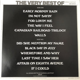 Gordon Lightfoot ‎– The Very Best Of Gordon Lightfoot  (1975)