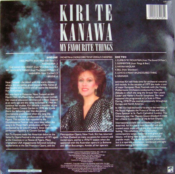 Kiri Te Kanawa – My Favourite Things  (1987)