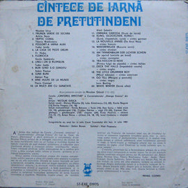 Corala „Cantores Amicitiae” a Conservatorului „George Enescu” din Iași* ‎– Cîntece De Iarnă De Pretutindeni  (1982)