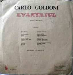 Carlo Goldoni ‎– Evantaiul  (1990)