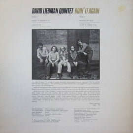 David Liebman Quintet* ‎– Doin' It Again  (1980)