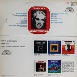 Charlie Rich ‎– Lonely Weekends      LP