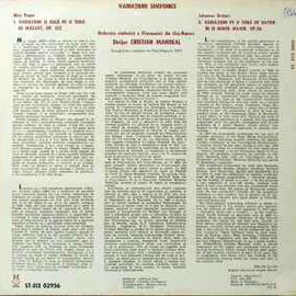 Reger* / Brahms* - Symphony orchestra of the Cluj-Napoca philharmonic* , Conductor Cristian Mandeal ‎– Symphonic Variations: Variations On A Theme By Mozart / Variations On A Theme By Haydn  (1986)