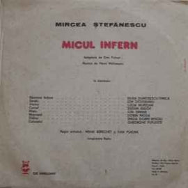 Mircea Ștefănescu ‎– Micul Infern  (1990)