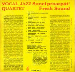 Vocal Jazz Quartet ‎– Sunet Proaspăt = Fresh Sound  (1990)