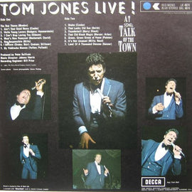 Tom Jones – Tom Jones Live! At The Talk Of The Town     LP