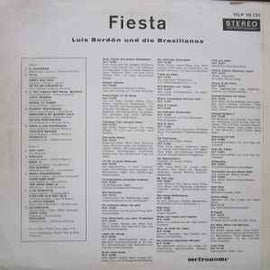 Luiz Bordón Und Die Brasilianos* ‎– Fiesta  (1967)