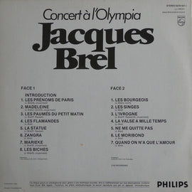 Jacques Brel ‎– Concert À L'Olympia     LP