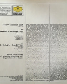 J. S. Bach* - Berliner Philharmoniker, Herbert Von Karajan ‎– Orchestersuiten Nr. 2, H-moll, Nr. 3, D-dur
