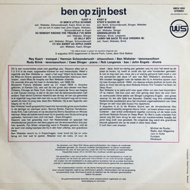 Ben Webster ‎– Ben Op Zijn Best  (1971)     LP
