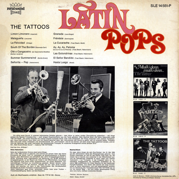 The Tattoos ‎– Latin Pops  (1968)