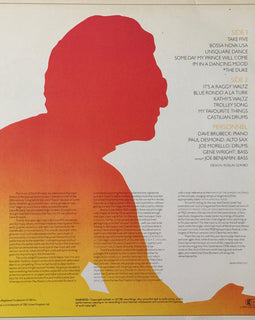 Dave Brubeck ‎– Take Five  (1979)     LP