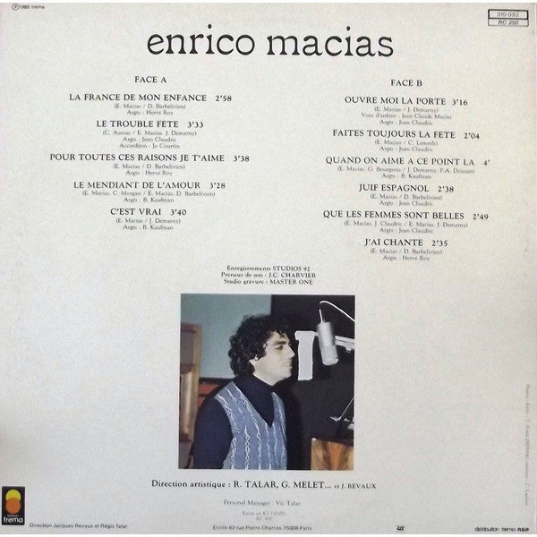 Enrico Macias ‎– Enrico Macias  (1980)