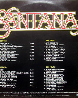 Santana ‎– 25 Hits (The Sound Of Santana - 25 Santana Greats)  (1978)     LP