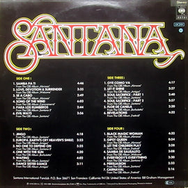 Santana ‎– 25 Hits (The Sound Of Santana - 25 Santana Greats)  (1978)     LP