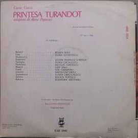 Carlo Gozzi ‎– Prințesa Turandot  (1986)
