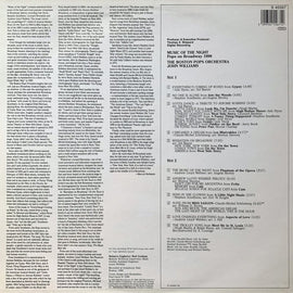 The Boston Pops Orchestra* - John Williams (4) ‎– Music Of The Night - Pops On Broadway 1990   (1990)