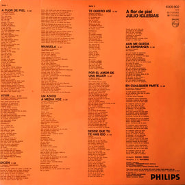 Julio Iglesias ‎– A Flor De Piel  (1974)