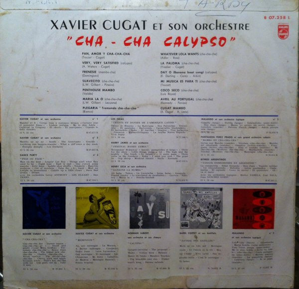 Xavier Cugat Et Son Orchestre* ‎– Cha - Cha Calypso  (1957)