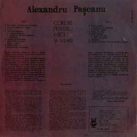 Alexandru Pașcanu ‎– Coruri Pentru Mici Și Mari  (1990)