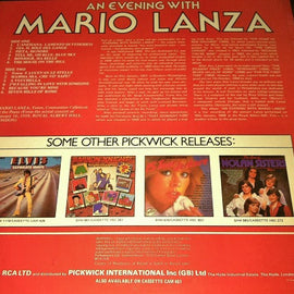 Mario Lanza ‎– An Evening With Mario Lanza     LP