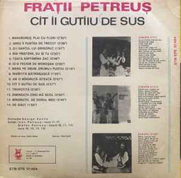 Frații Petreuș ‎– Cît Îi Gutîiu De Sus