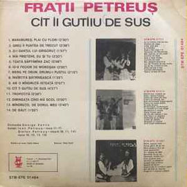 Frații Petreuș ‎– Cît Îi Gutîiu De Sus