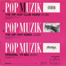 M ‎– Pop Muzik (Remixed By Ben Liebrand)  (1989)     12"