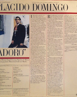 Placido Domingo ‎– Adoro  (1982)      LP