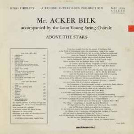 Mr. Acker Bilk* Accompanied By The Leon Young String Chorale ‎– Above The Stars