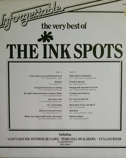 The Ink Spots* ‎– The Very Best Of The Ink Spots  (1980)     LP