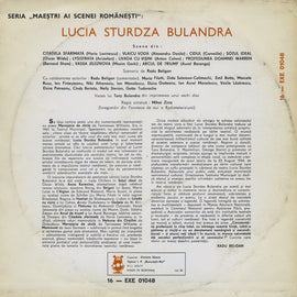 Lucia Sturdza Bulandra ‎– Maeștri Ai Scenei Românești  (1975)