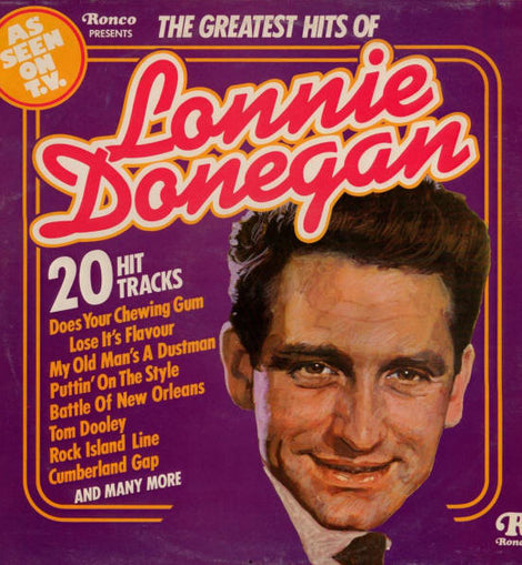 Lonnie Donegan ‎– The Greatest Hits Of Lonnie Donegan  (1976)     LP