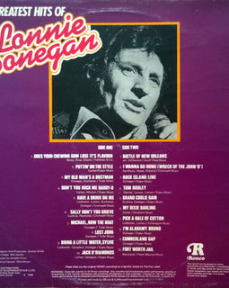 Lonnie Donegan ‎– The Greatest Hits Of Lonnie Donegan  (1976)     LP
