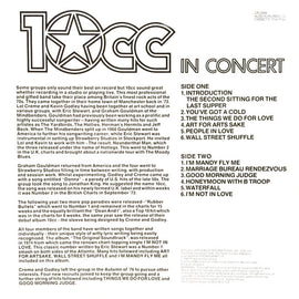 10cc ‎– 10cc In Concert  (1982)