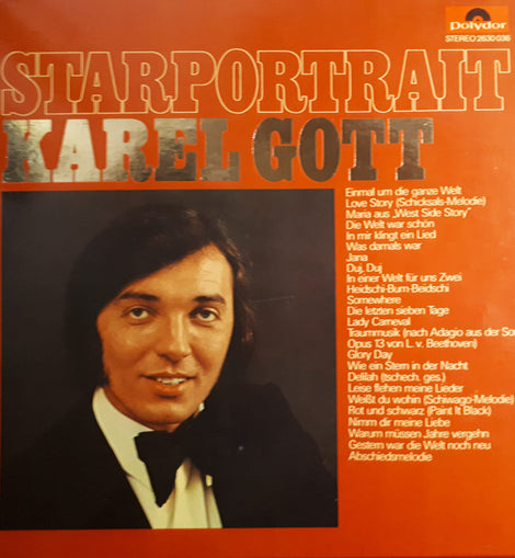 Karel Gott – Starportrait Karel Gott  (1971)      LP